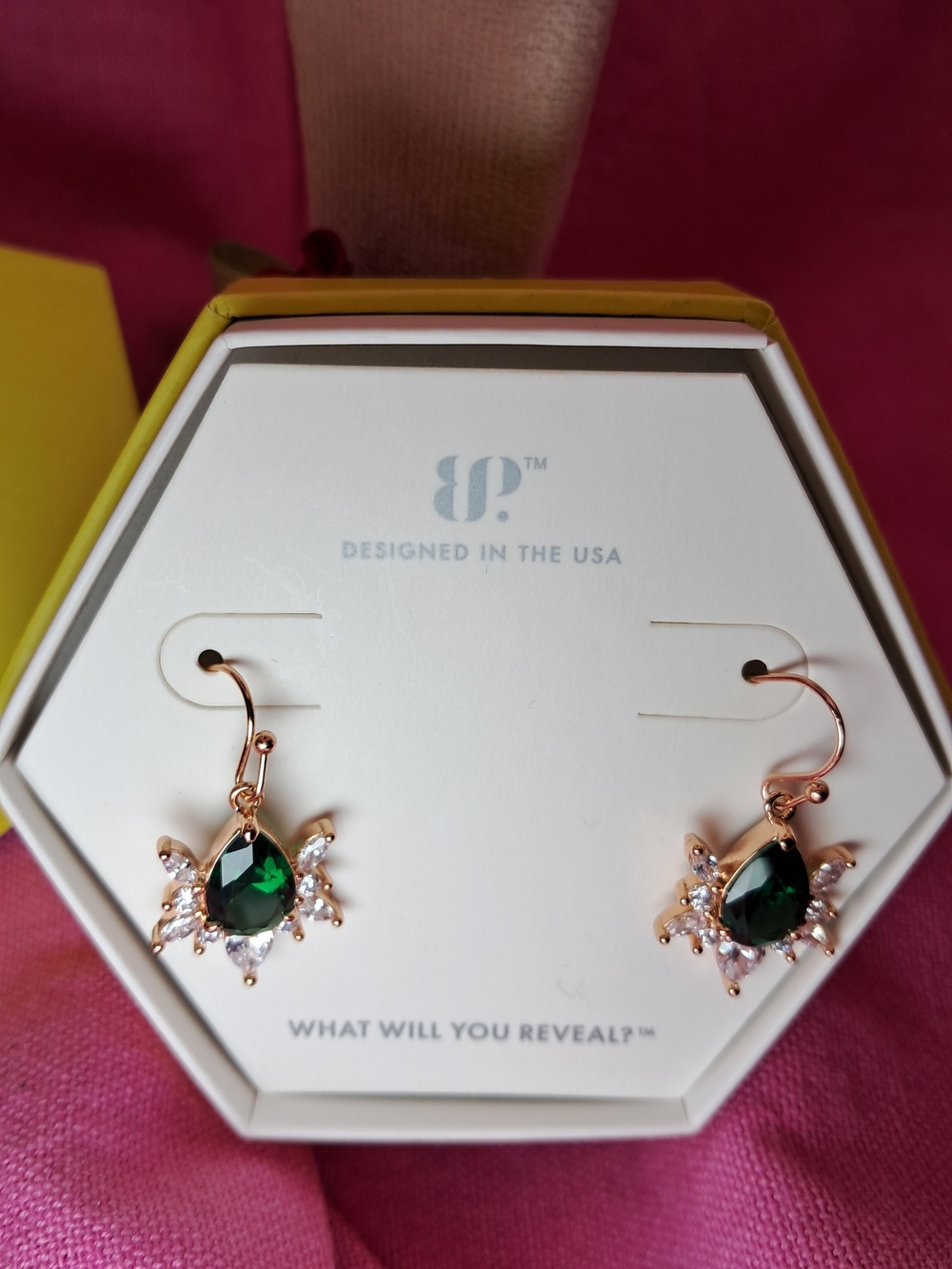 Bomb Party Lab-Created Emerald & Rose Goldplated The Spider Earrings